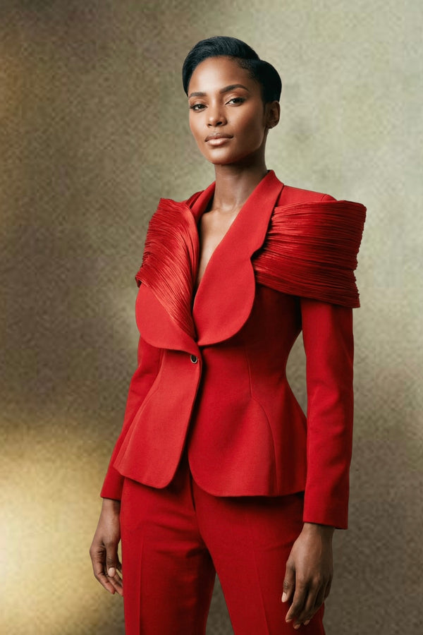Mbene Red Suit